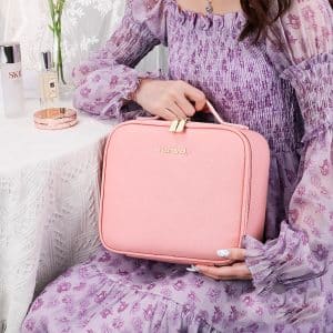 Neceser de maquillaje con espejo iluminado