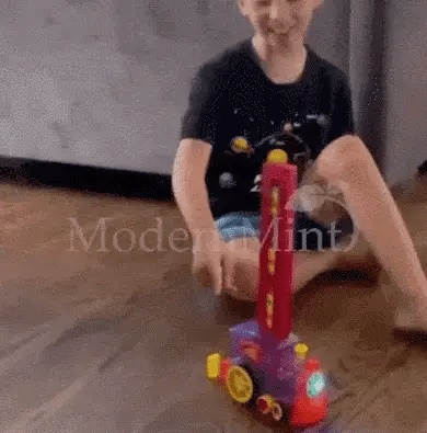 Tren Domino Juguete Infantil Con Luz Y Sonido