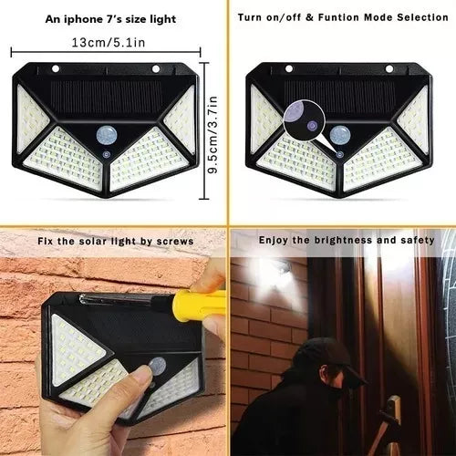 MINI LAMPARA SOLAR 100 LUCES LED💡