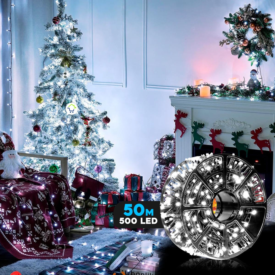 Luz Led Lineal 50 Metros 500 Led