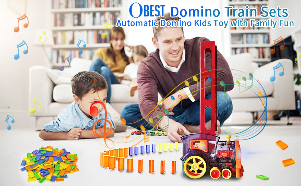 Tren  Domino Juguete Infantil Con Luz Y Sonido