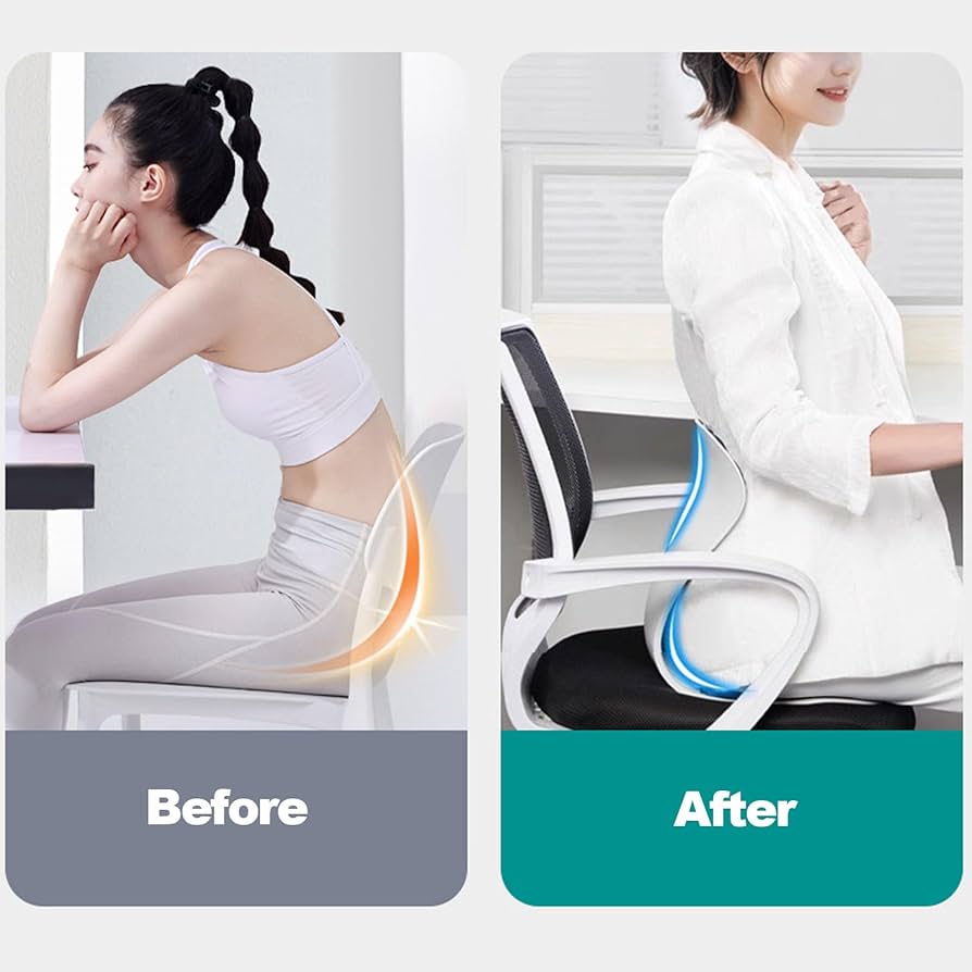 Cojín Ergonómico de Asiento con Respaldo Integrado