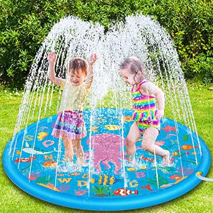 Piscina Inflable con Aspersor de Agua