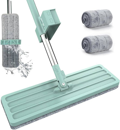 🧼 MOPA TRAPEADOR PLANA GIRATORIA 360° + TINA