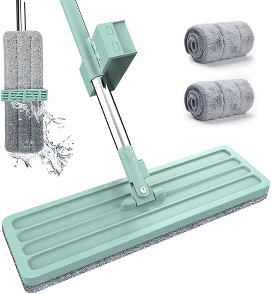 🧼 MOPA TRAPEADOR PLANA GIRATORIA 360° + TINA