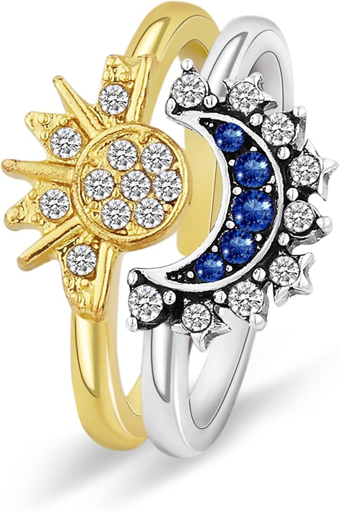 Anillos Sol y Luna celestiales