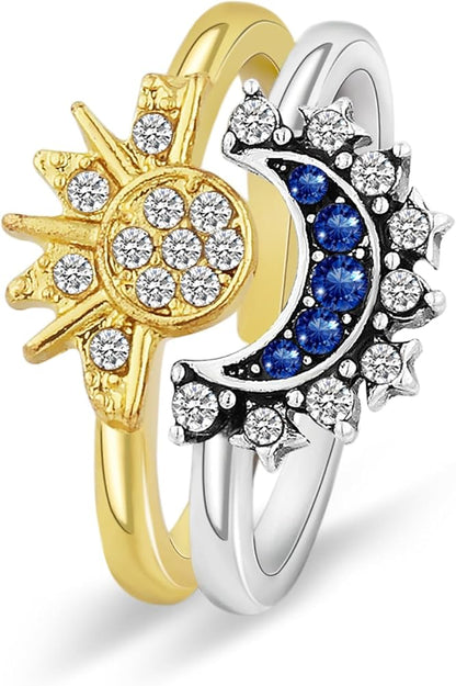 Anillos Sol y Luna celestiales