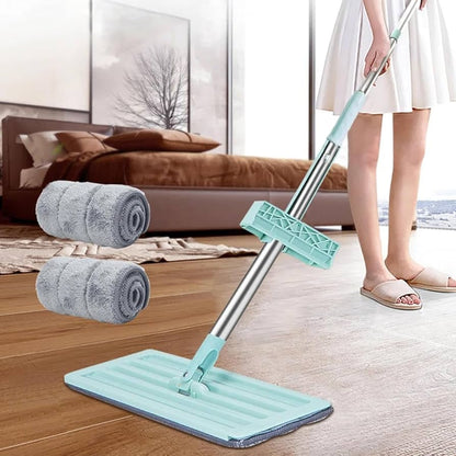 🧼 MOPA TRAPEADOR PLANA GIRATORIA 360° + TINA