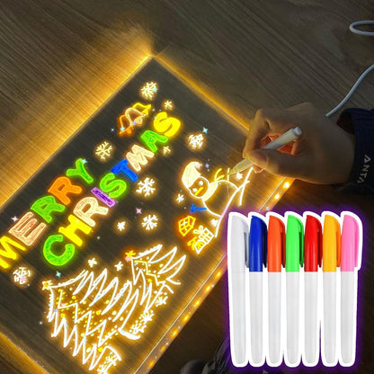 Pizarra Acrílica con Luz LED