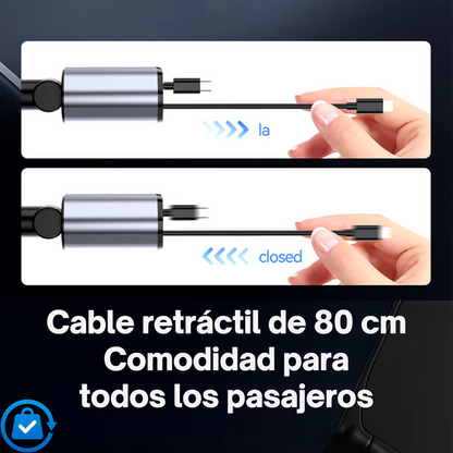 CARGADOR RETRÁCTIL 4 EN 1