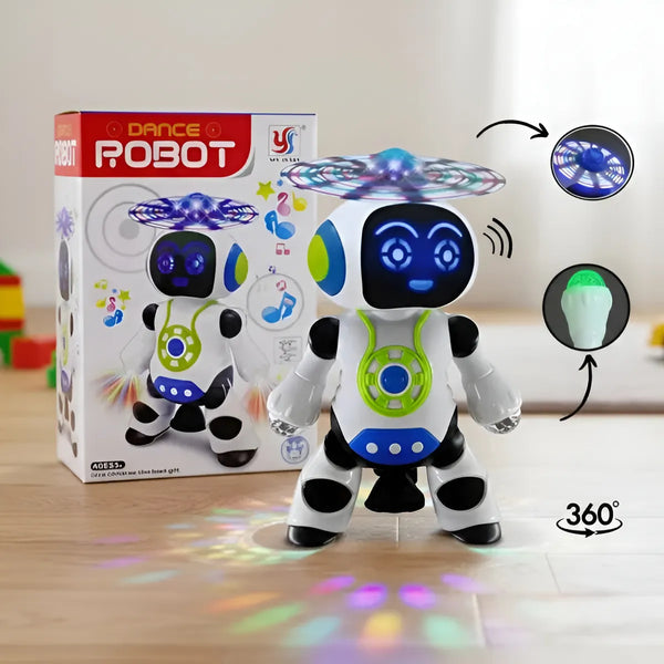 Robot Electrónico Inteligente De Baile Músical Rotación 360°