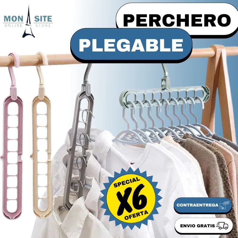 x6Perchero Mágico Plegable