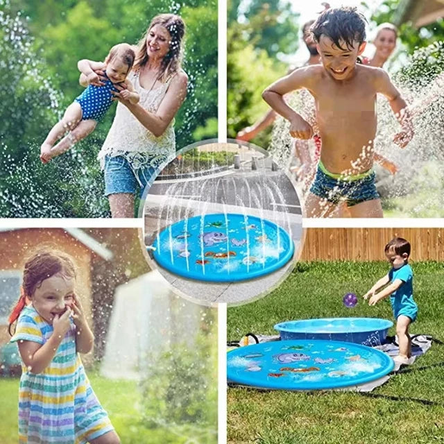 Piscina Inflable con Aspersor de Agua
