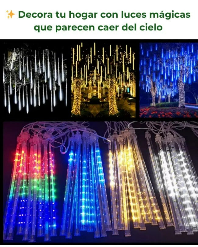 LUCES EN FORMA DE LLUVIA