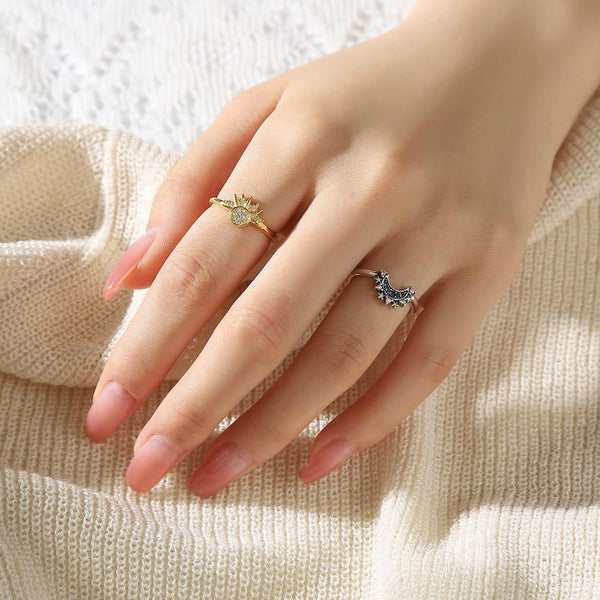 Anillos Sol y Luna celestiales