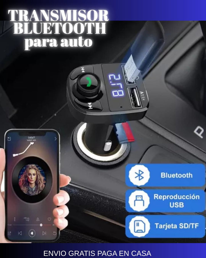 DriveTune™ - Transmisor FM con Bluetooth para Autos