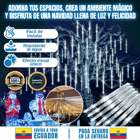 LUCES EN FORMA DE LLUVIA