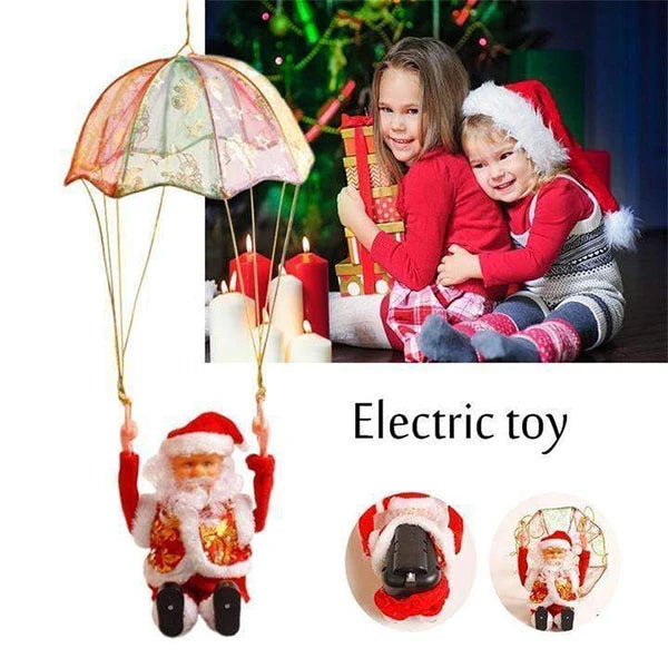 Papá Noel en paracaídas🎅🏻