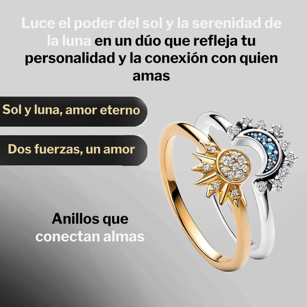 Anillos Sol y Luna celestiales