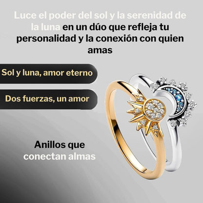 Anillos Sol y Luna celestiales