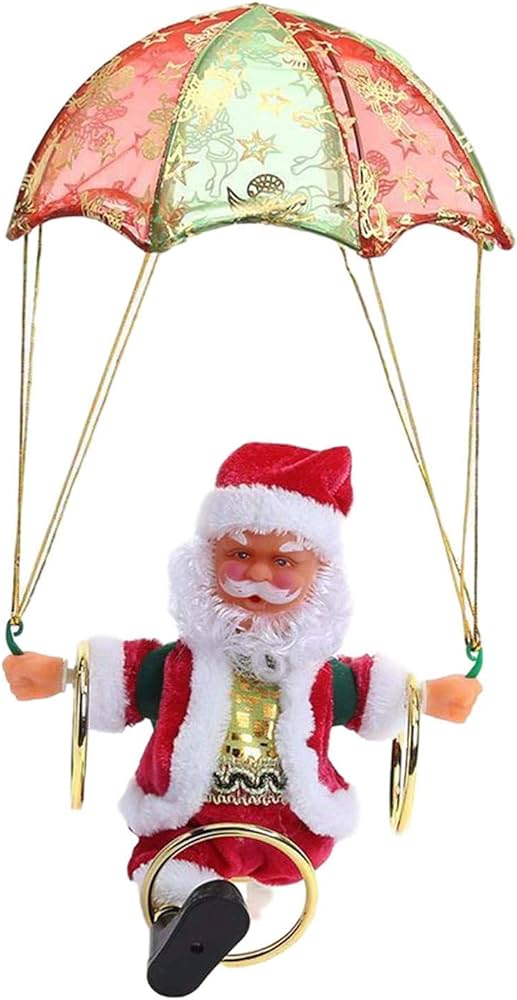 Papá Noel en paracaídas🎅🏻